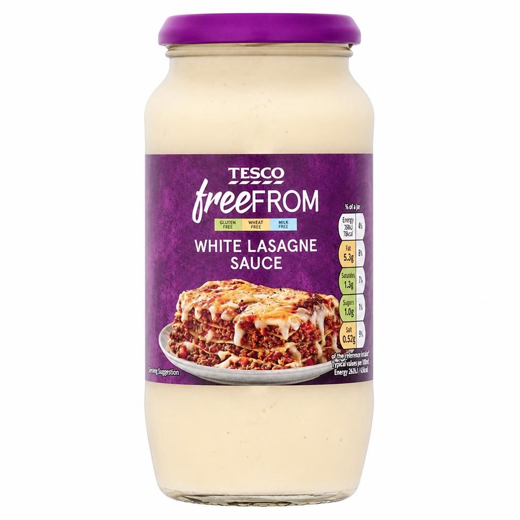 Tesco Free From White Lasagne Sauce 480G