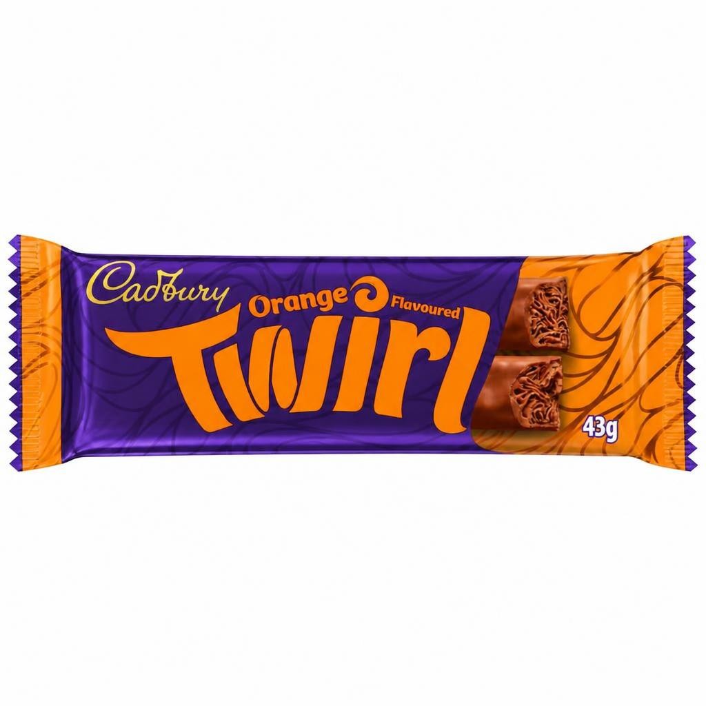 Cadbury Twirl Orange Chocolate Bar 43g
