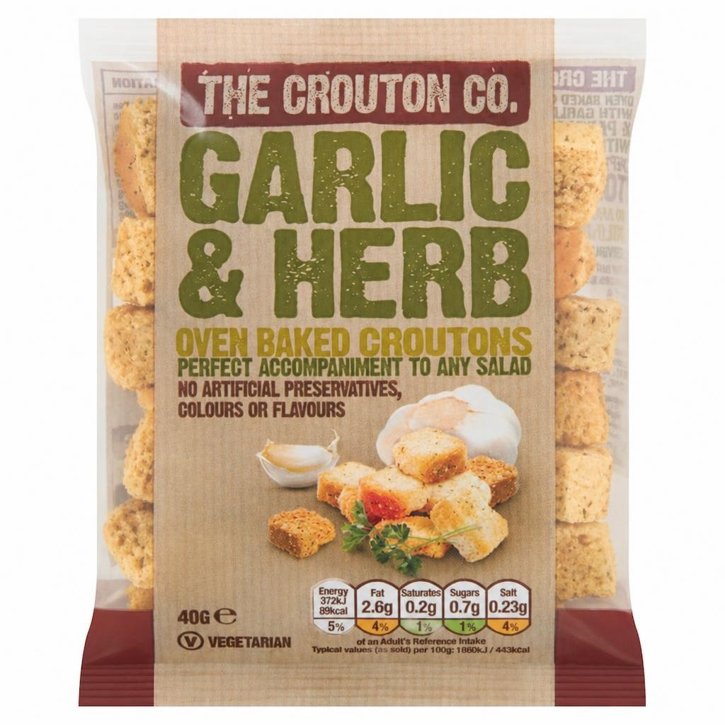 Crouton Company Garlic & Herb Croutons 40G