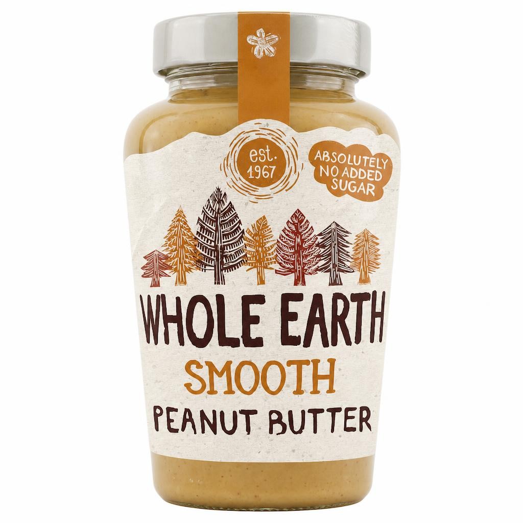 Whole Earth Smooth Peanut Butter 454G