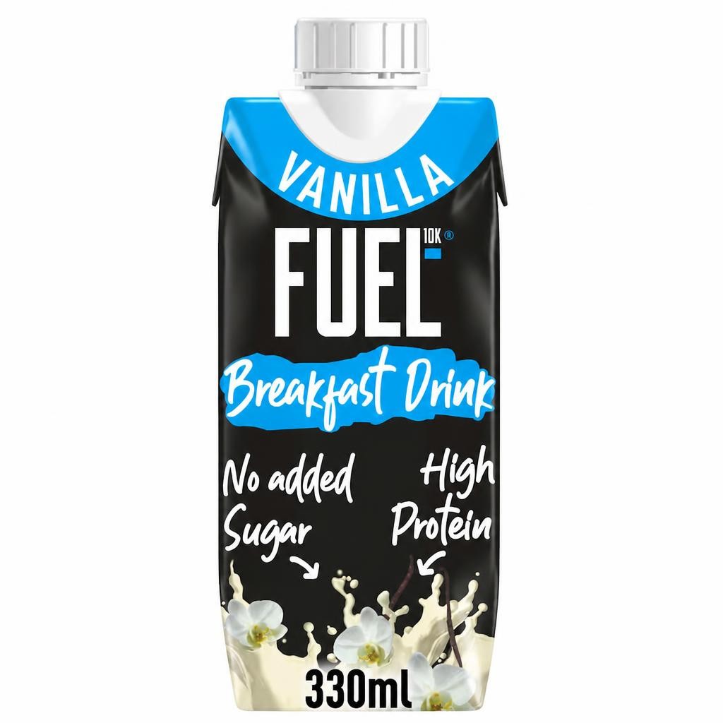 FUEL10K Vanilla High Protein Milk Breakfast Drink 330ml