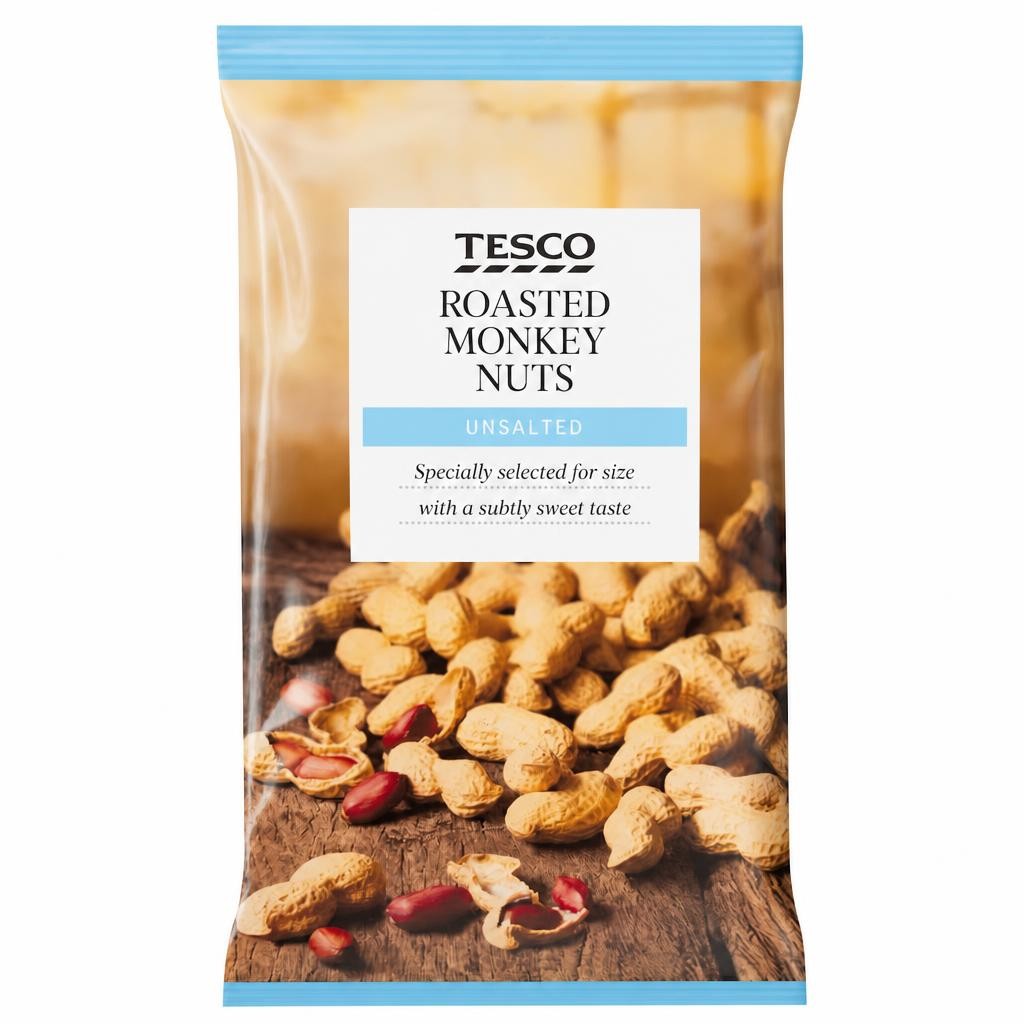 Tesco Unsalted Roasted Monkey Nuts 300G