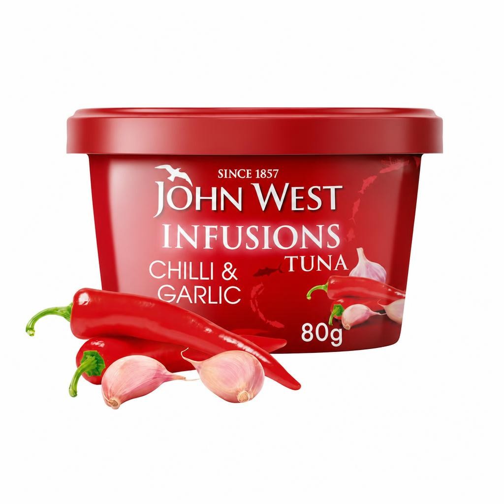 John West Chilli & Garlic No Drain Tuna Infusions 80g