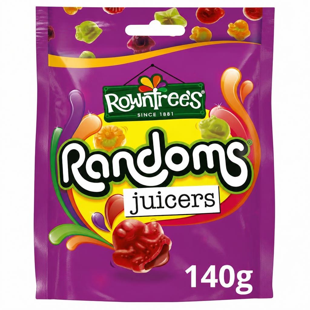 Rowntree's Randoms Juicers Sweets Sharing Bag 140g