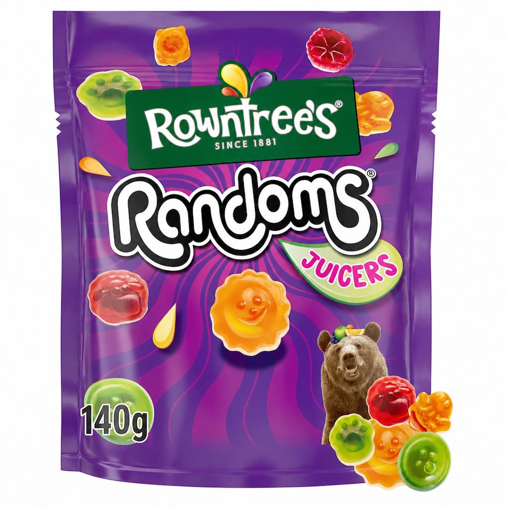 Rowntree's Randoms Juicers Sweets Sharing Bag 140g