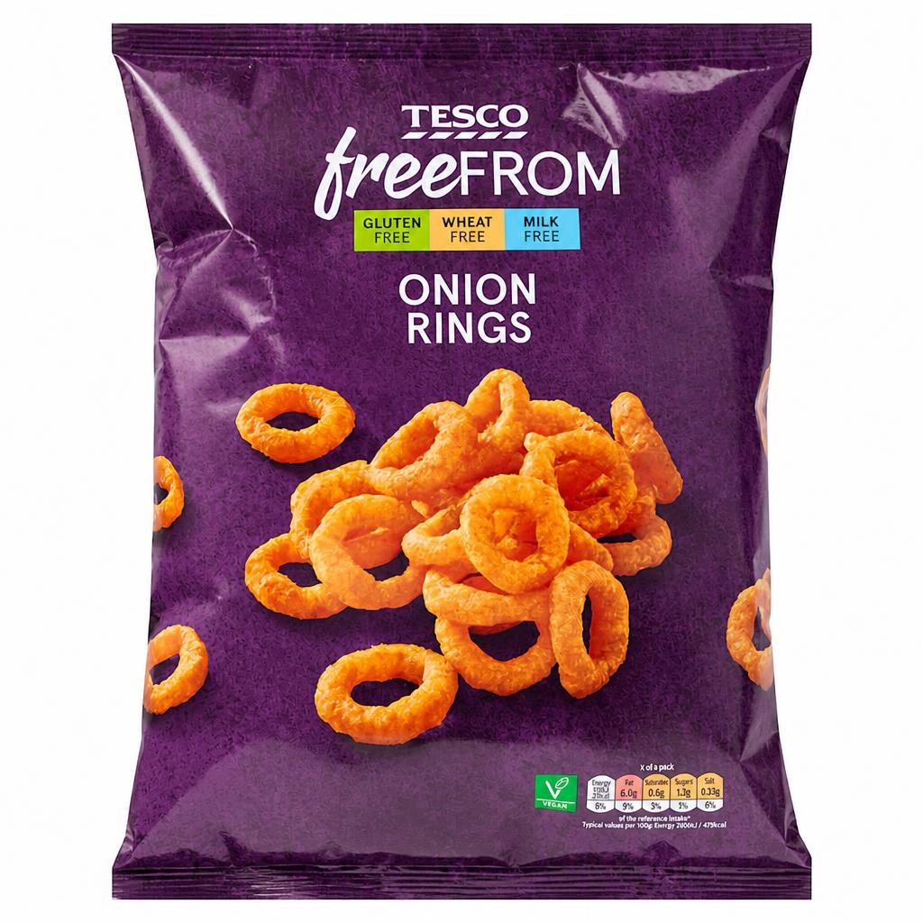 Tesco Free From Onion Maize Snack Rings 150g