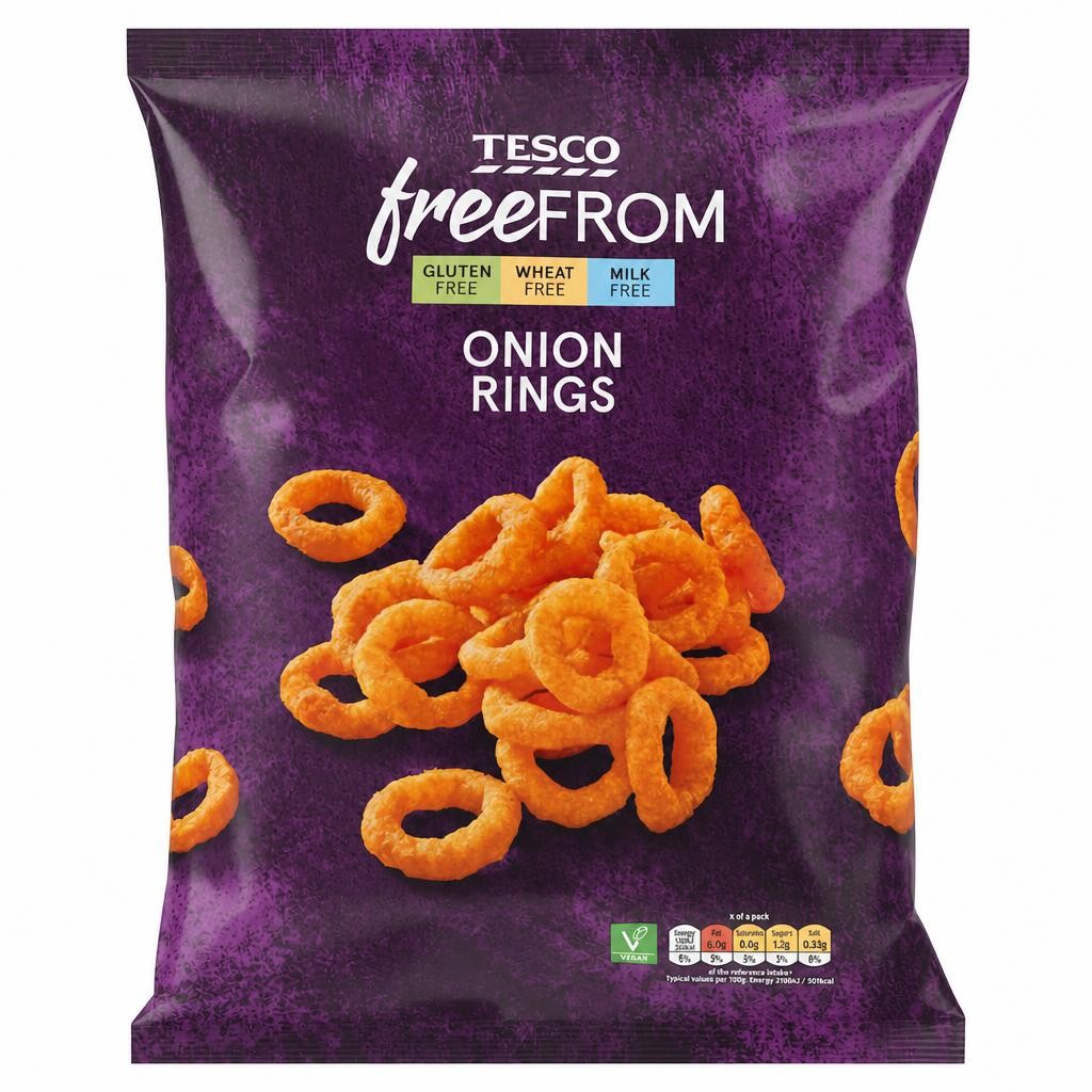 Tesco Free From Onion Maize Snack Rings 150g