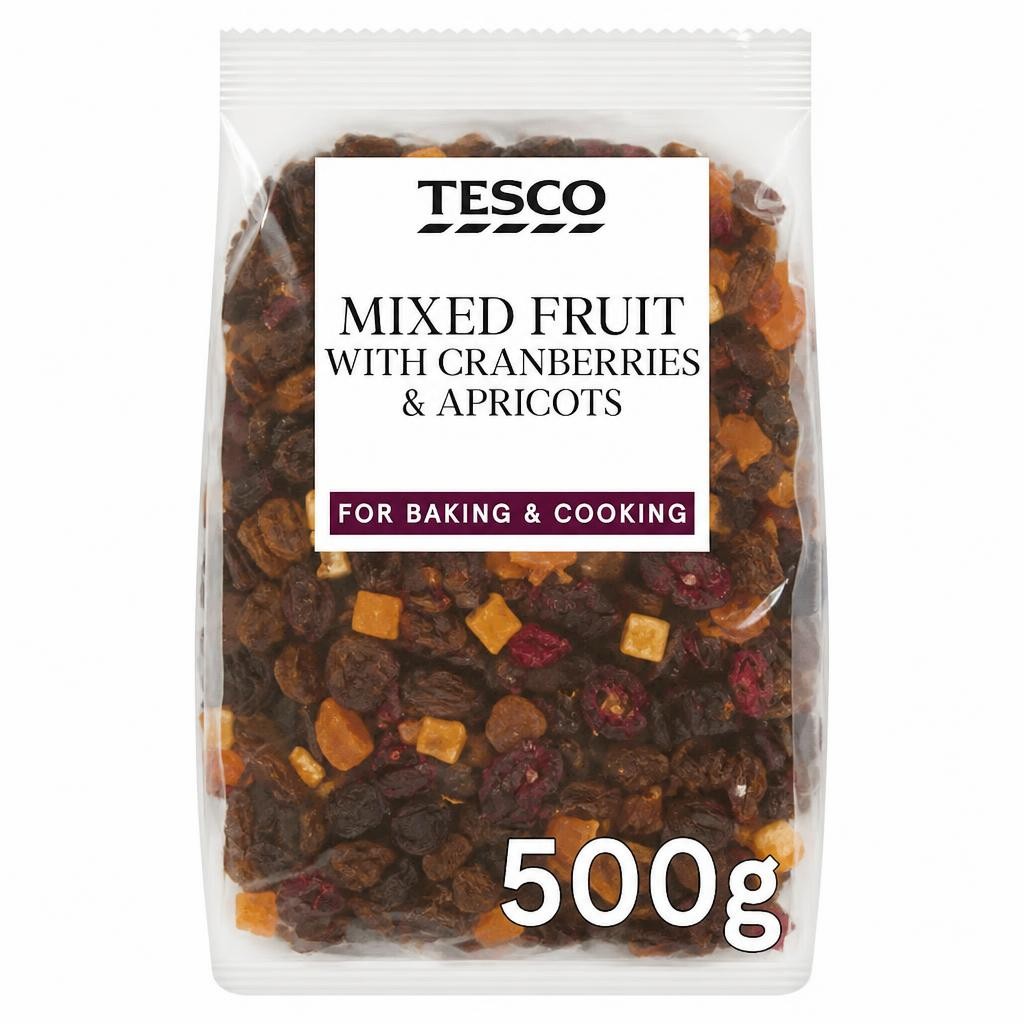 Tesco Mixed Fruit with Cranberries & Apricots 500g