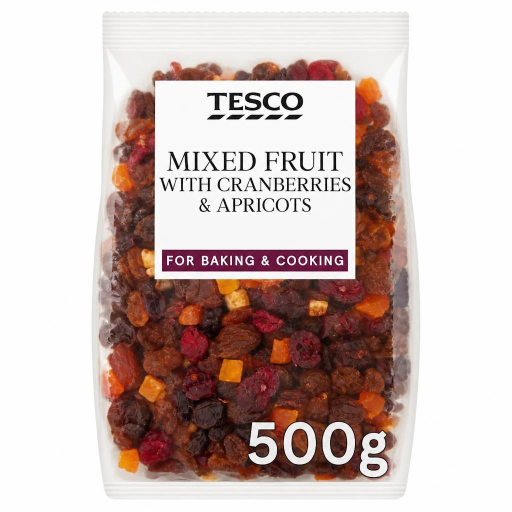 Tesco Mixed Fruit with Cranberries & Apricots 500g