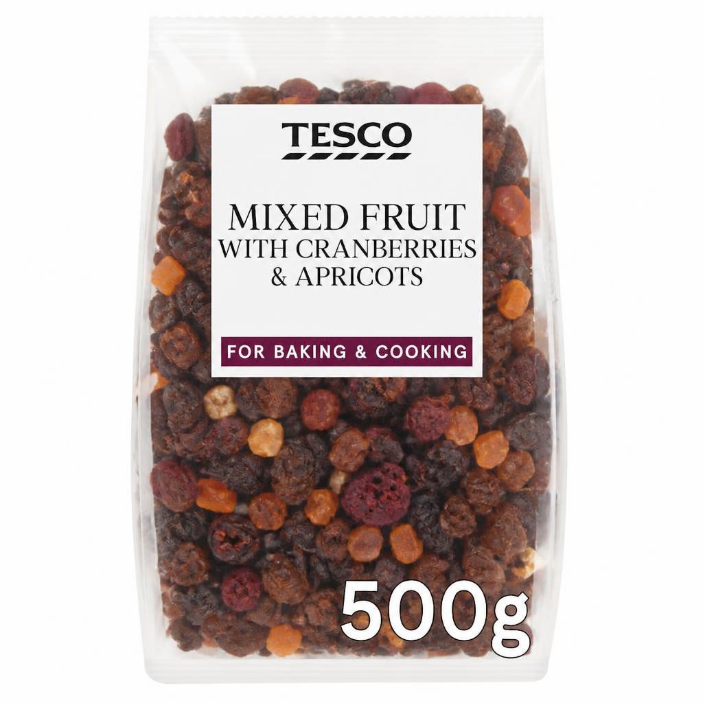 Tesco Mixed Fruit with Cranberries & Apricots 500g