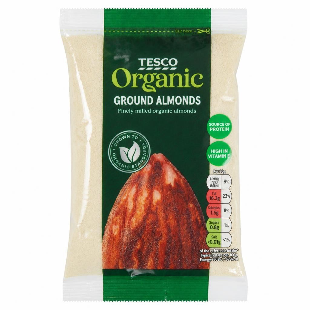 Tesco Organic Ground Almonds 100G