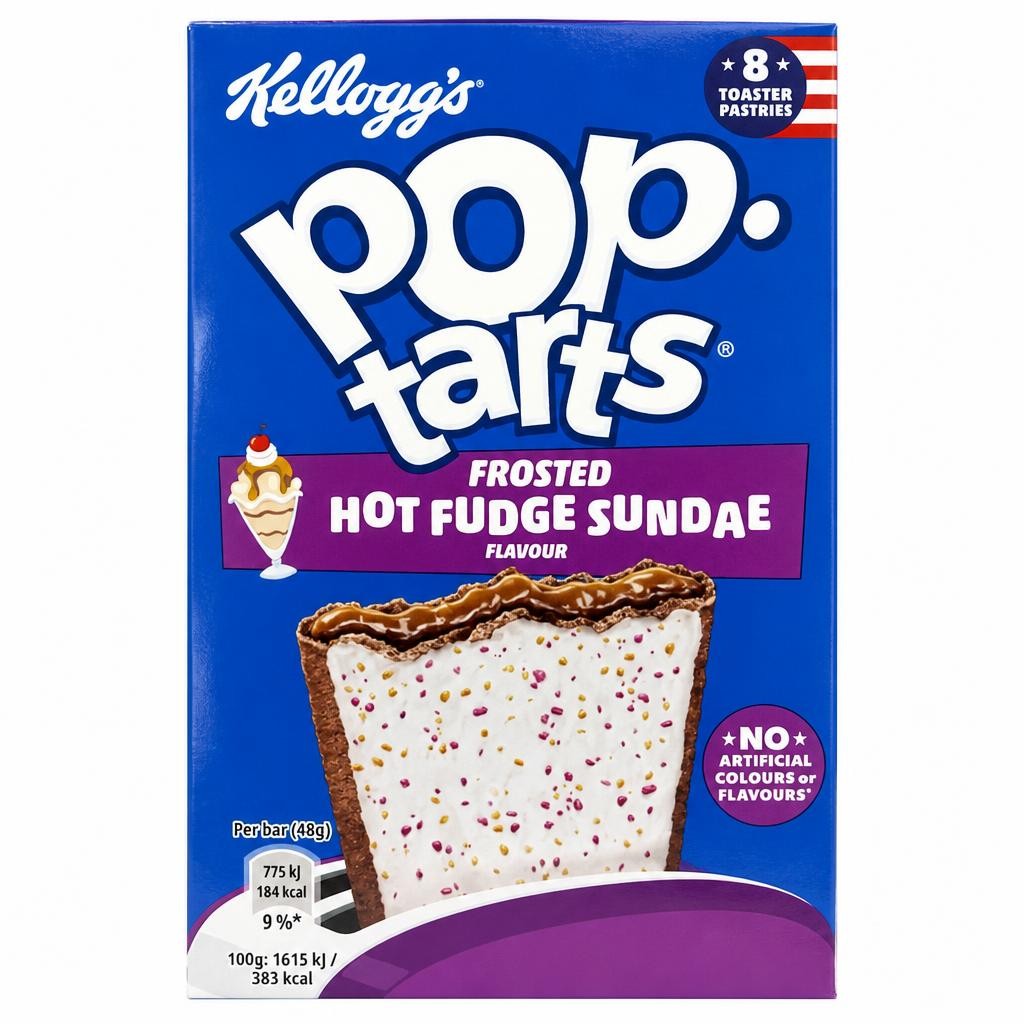 Kellogg's Pop Tarts Hot Fudge Sundae Pastry Snacks 8x48g