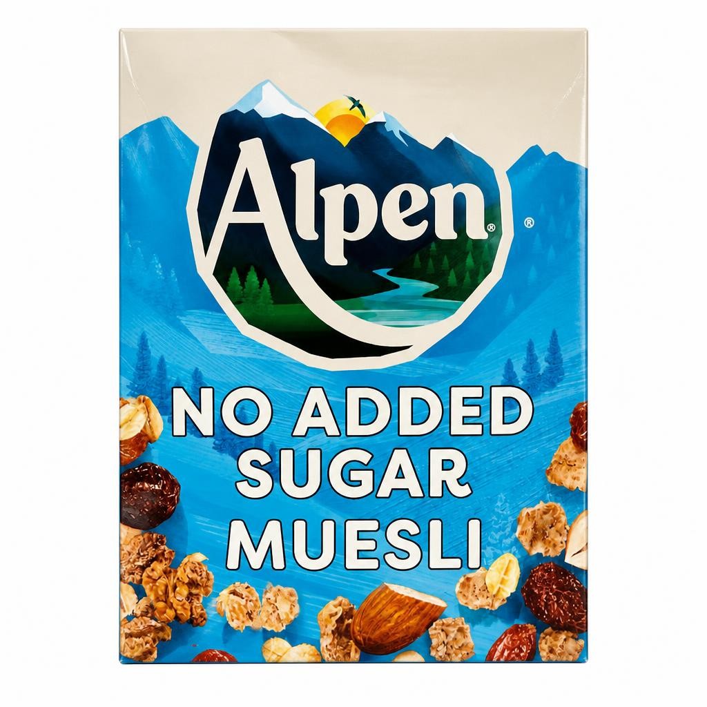 Alpen Muesli No Added Sugar 550g