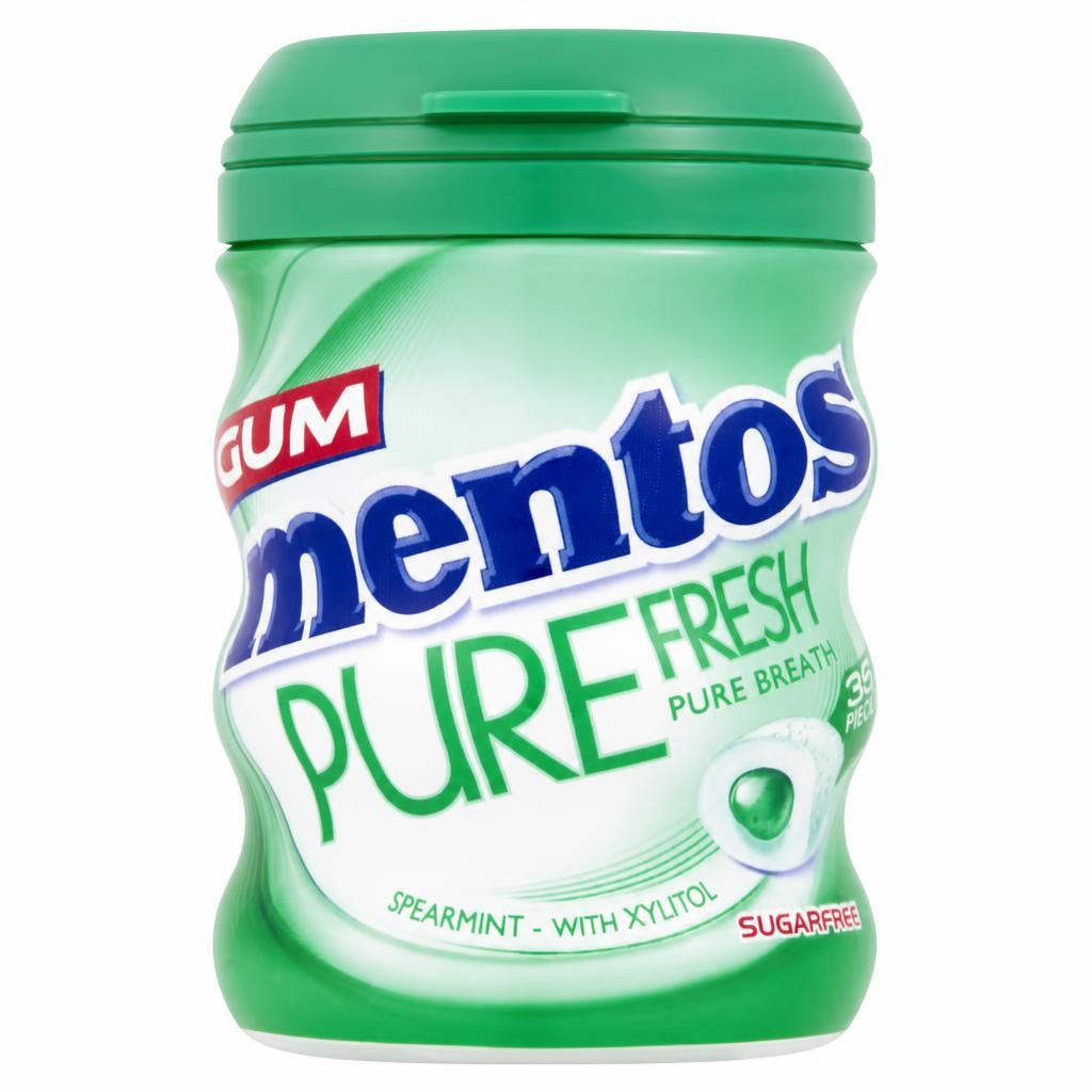 Mentos Pure Fresh Spearmint Gum 35 Pieces 70G