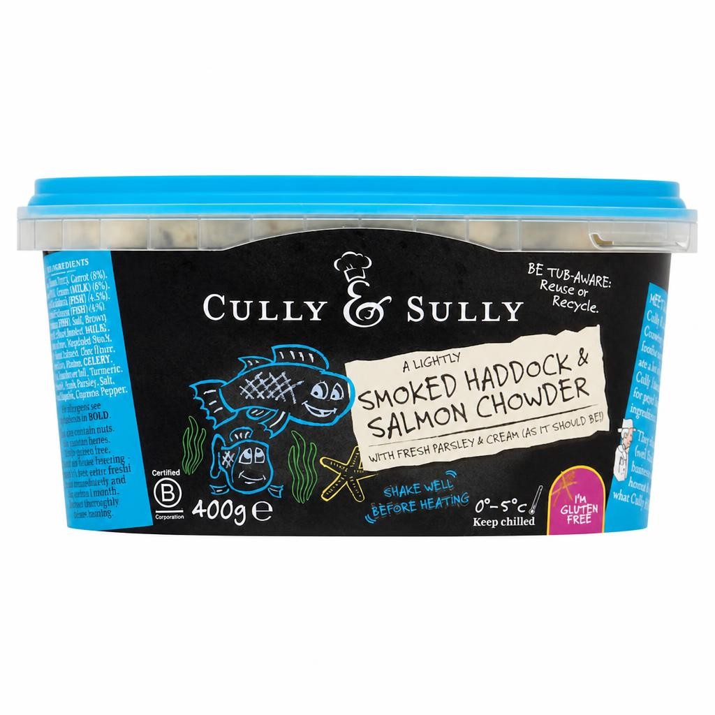 Cully & Sully Smoked Haddock & Salmon Chowder 400g