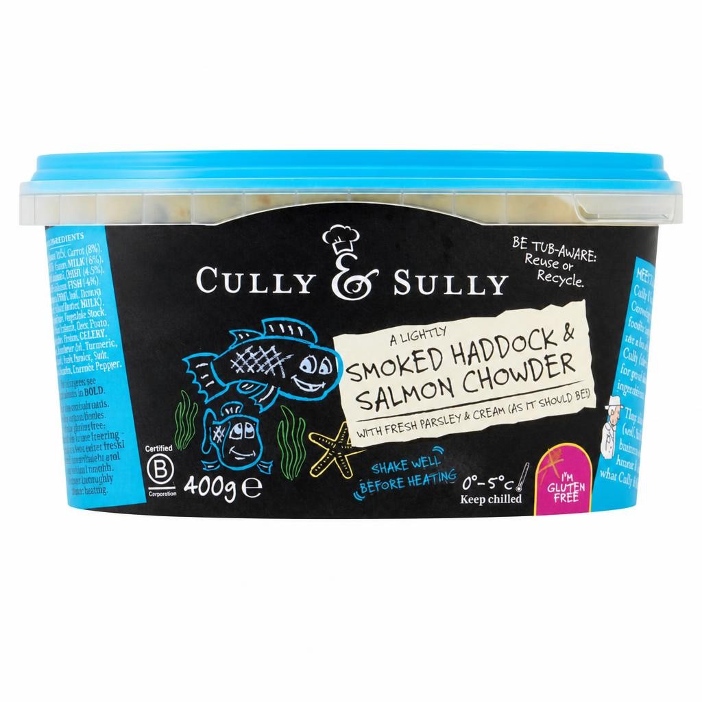 Cully & Sully Smoked Haddock & Salmon Chowder 400g