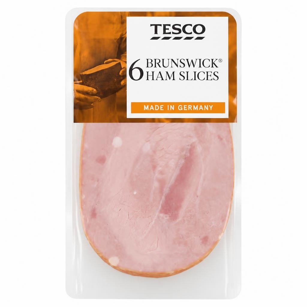 Tesco Brunswick Ham Slices 130G.