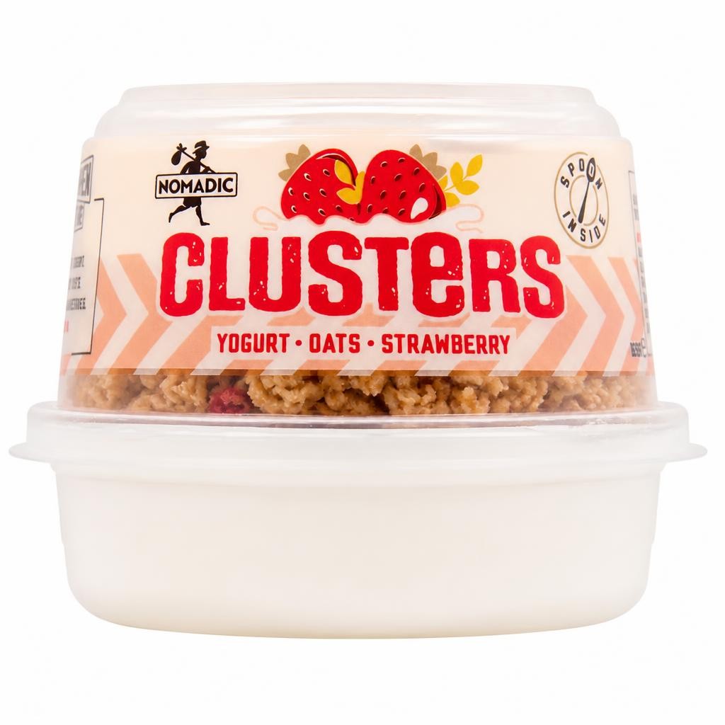 Nomadic Low Fat Yogurt & Oat Clusters - Strawberry 169g