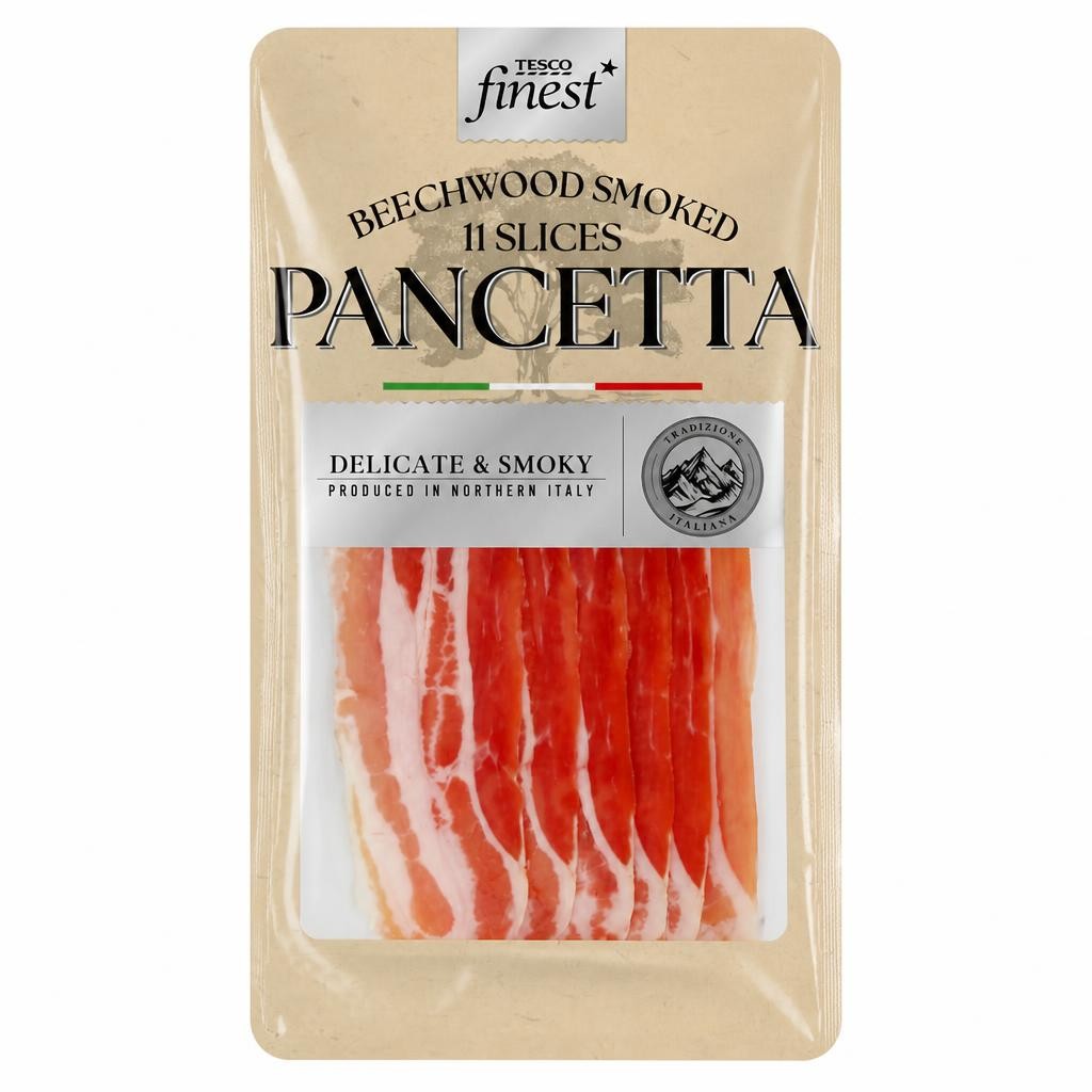 Tesco Finest Smoked Pancetta Slices 110G