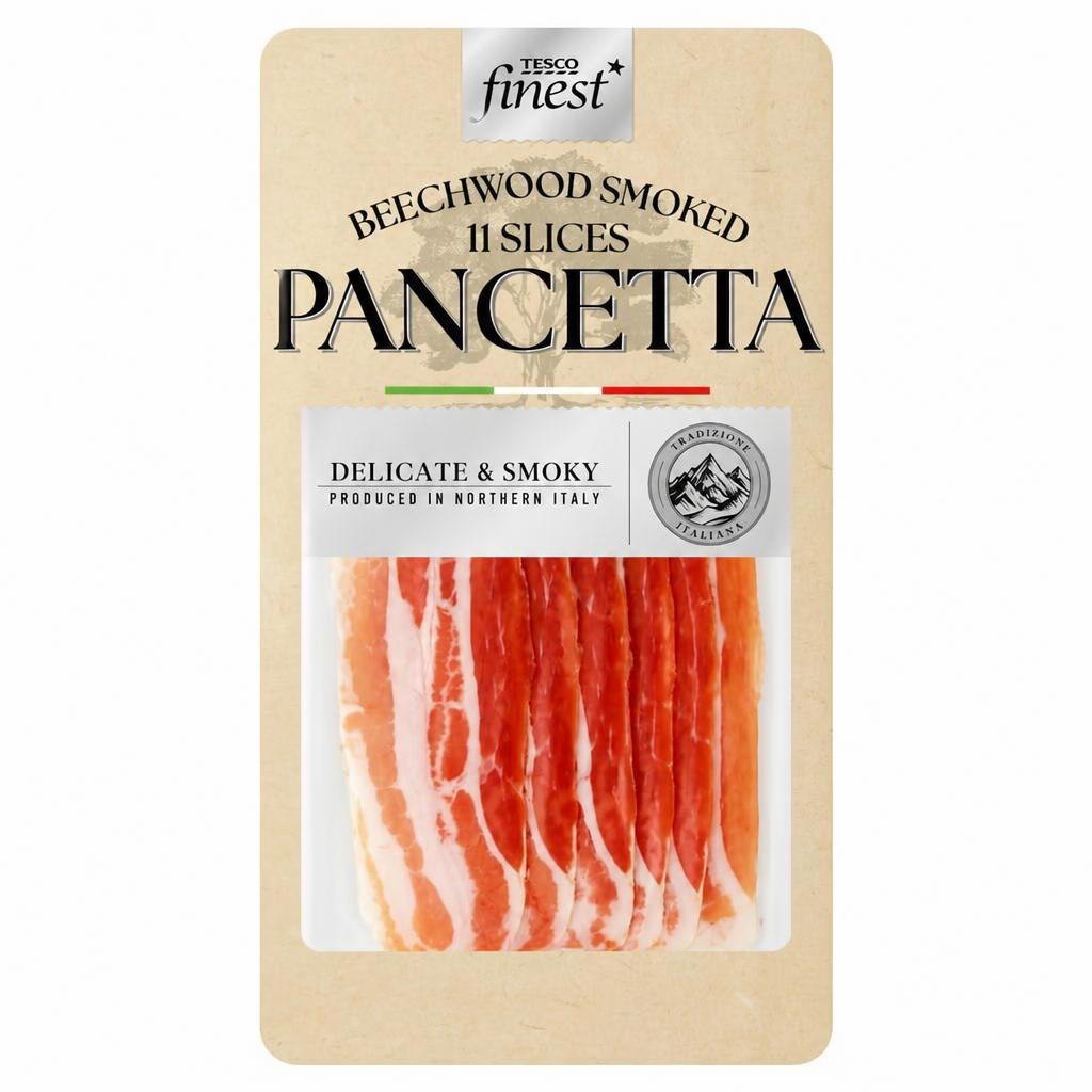 Tesco Finest Smoked Pancetta Slices 110G