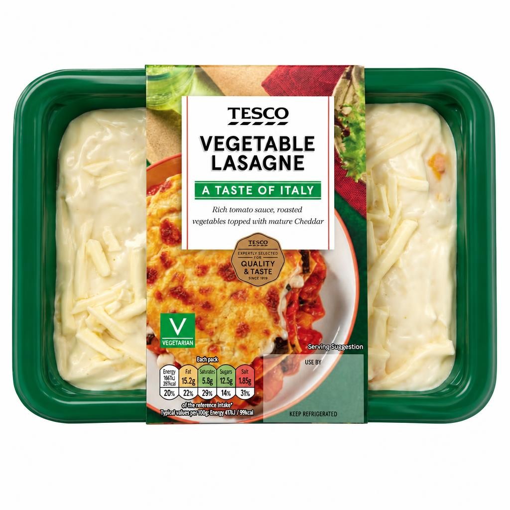 Tesco Vegetable Lasagne 400G