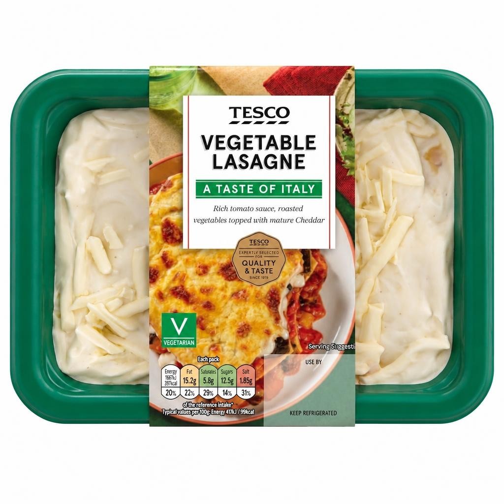 Tesco Vegetable Lasagne 400G