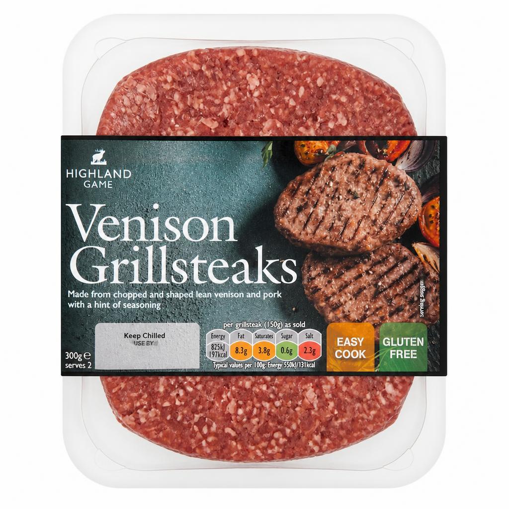 Highland Game Venison Grill Steaks 300G