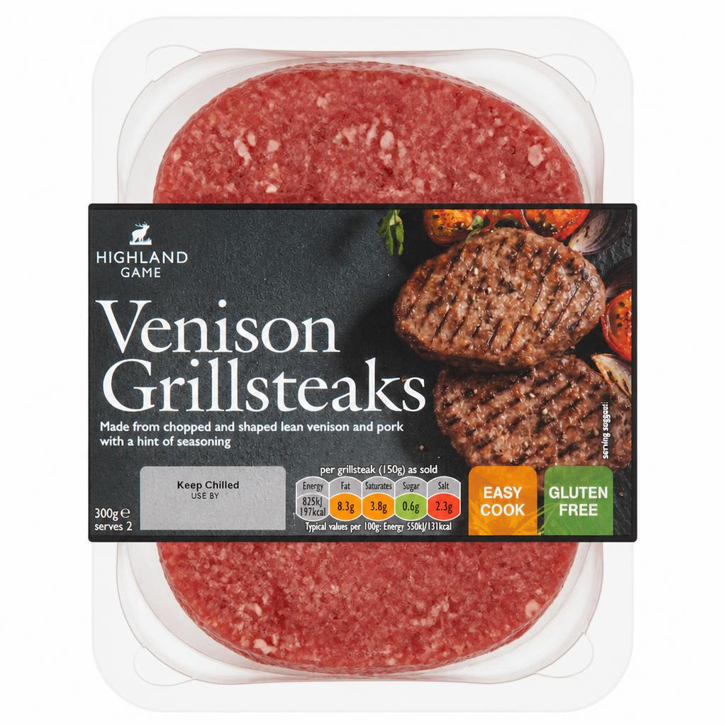 Highland Game Venison Grill Steaks 300G