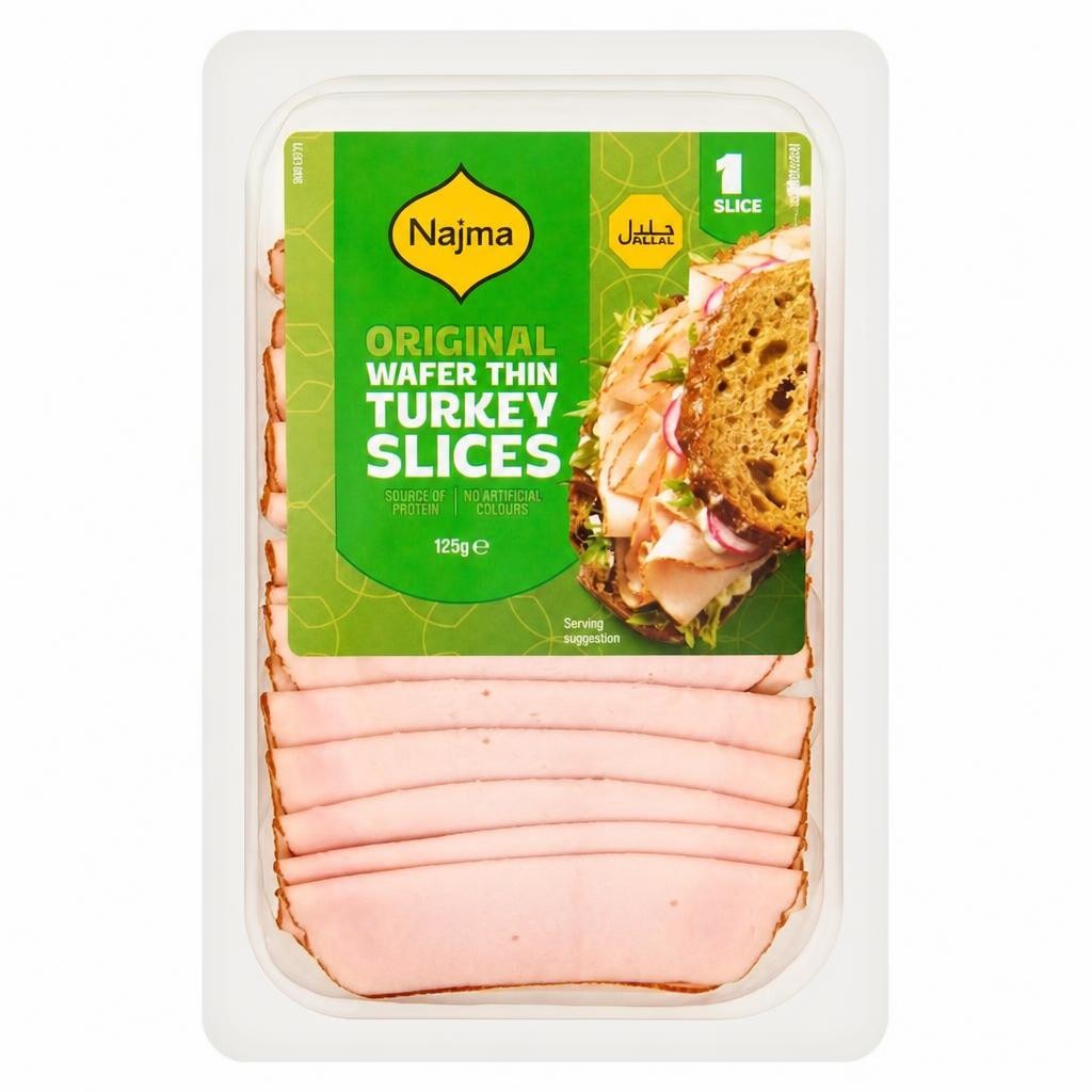 Najma Halal Wafer Thin Turkey 125G
