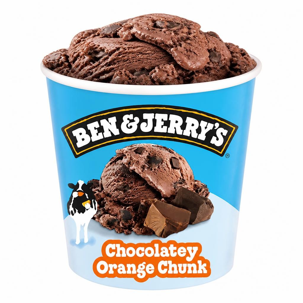 Ben & Jerry’s Chocolatey Orange Chunk Ice Cream Tub 465ml
