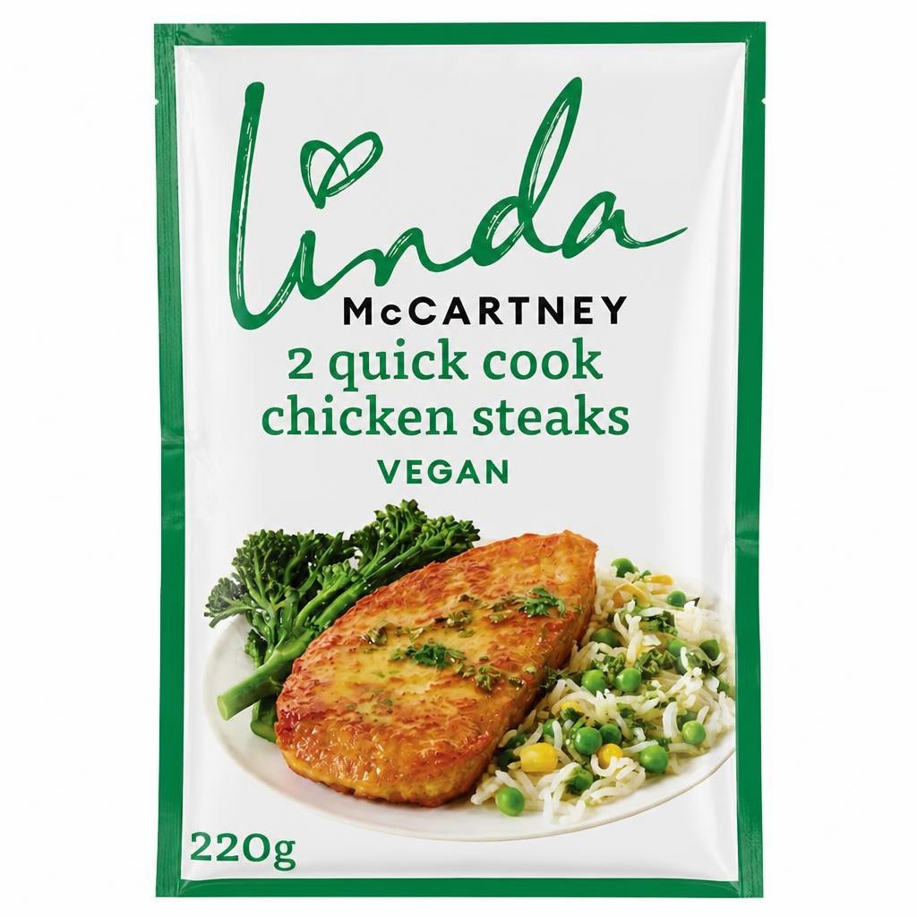 Linda McCartney's Quick Cook 2 Vegetarian Chicken Steaks 220g