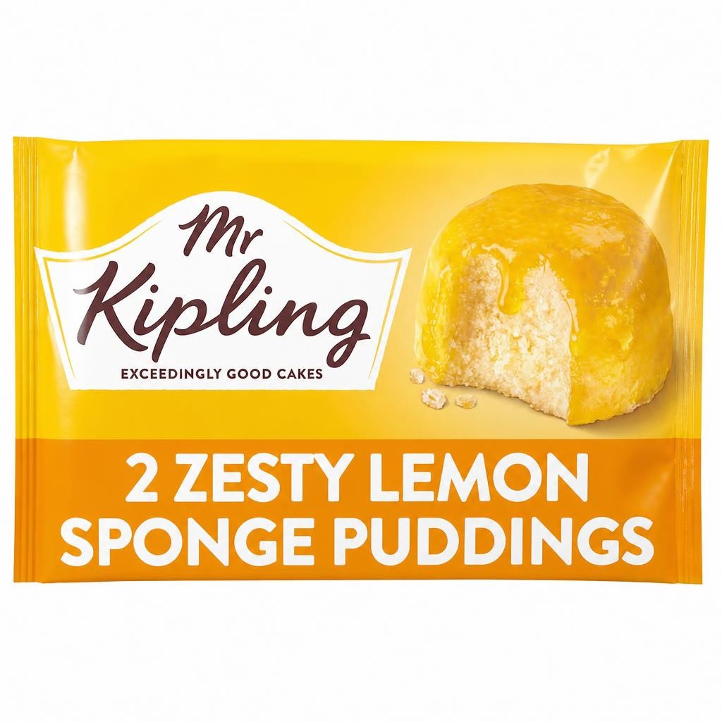 Mr Kipling Lemon Sponge Pudding Cake Dessert 2x95g