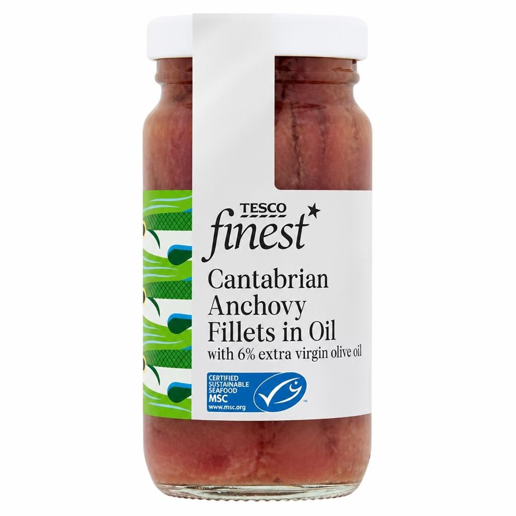 Tesco Finest Cantabrian Anchovy Fillets 100G
