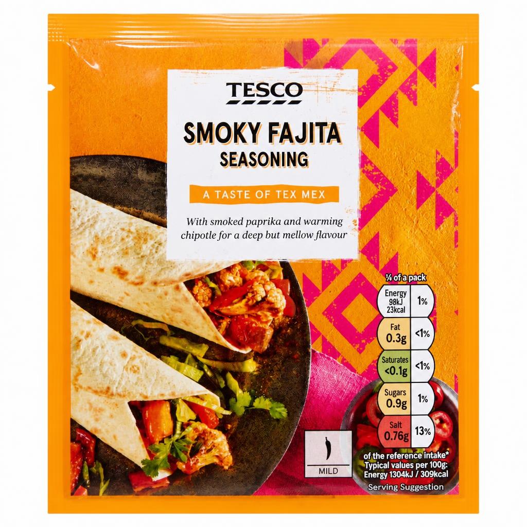 Tesco Smoky Fajita Seasoning 30g