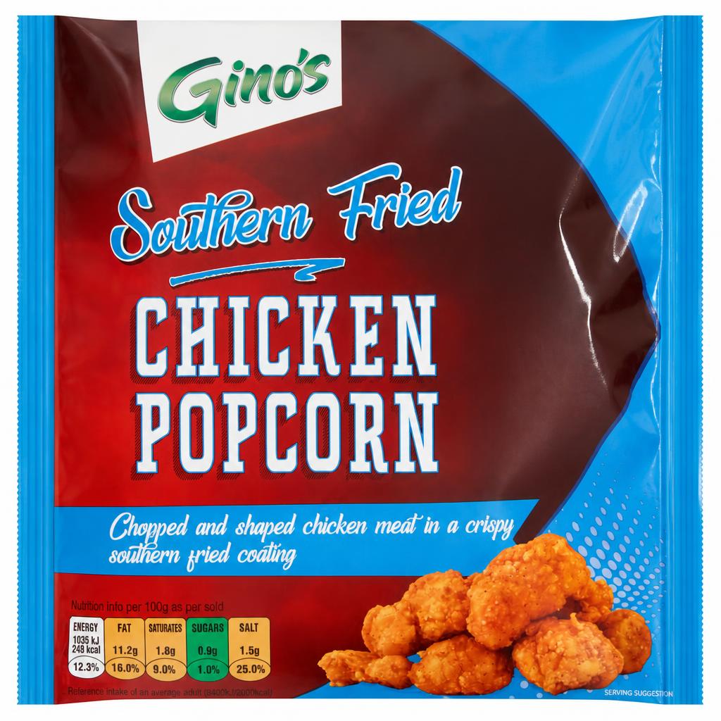 Ginos Popcorn Style Chicken 500G
