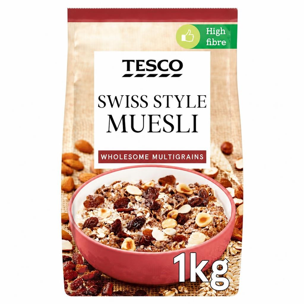 Tesco Swiss Style Muesli 1Kg