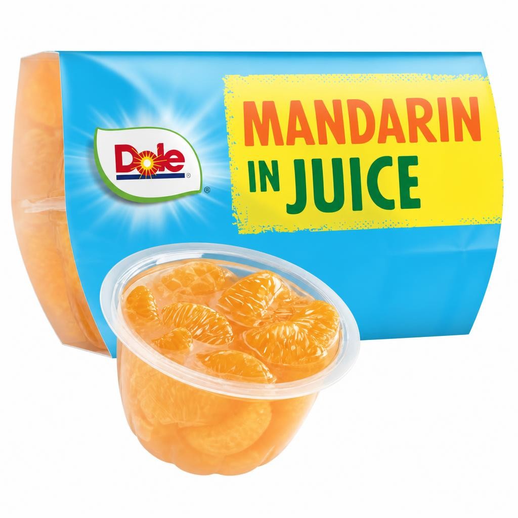Dole Fruit Bowl Mandarins In Juice 4 X 113G