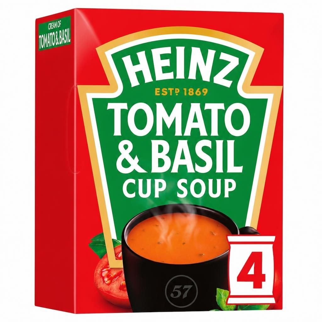 Heinz Tomato & Basil Cup Soup 4 Pack 88G