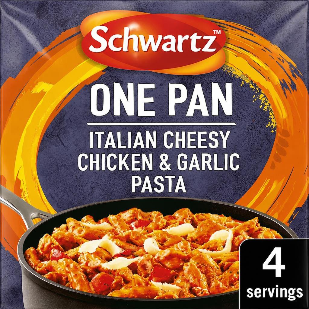 Schwartz One Pan Italian Cheesy Chicken & garlic Pasta Mix 32g