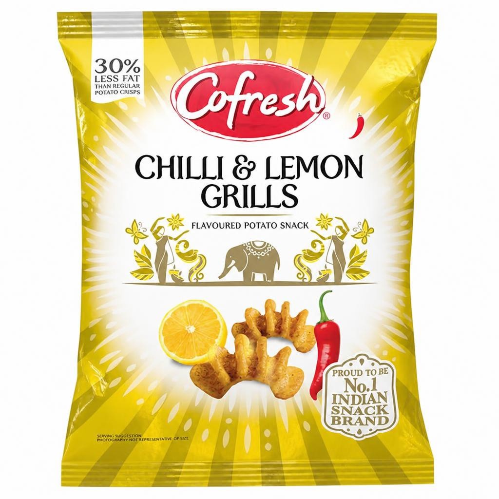 Cofresh Chilli & Lemon Flavour Potato Grills 80G
