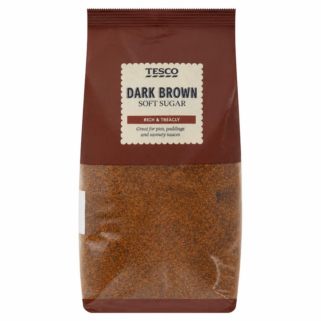 Tesco Dark Brown Soft Sugar 1Kg Bag