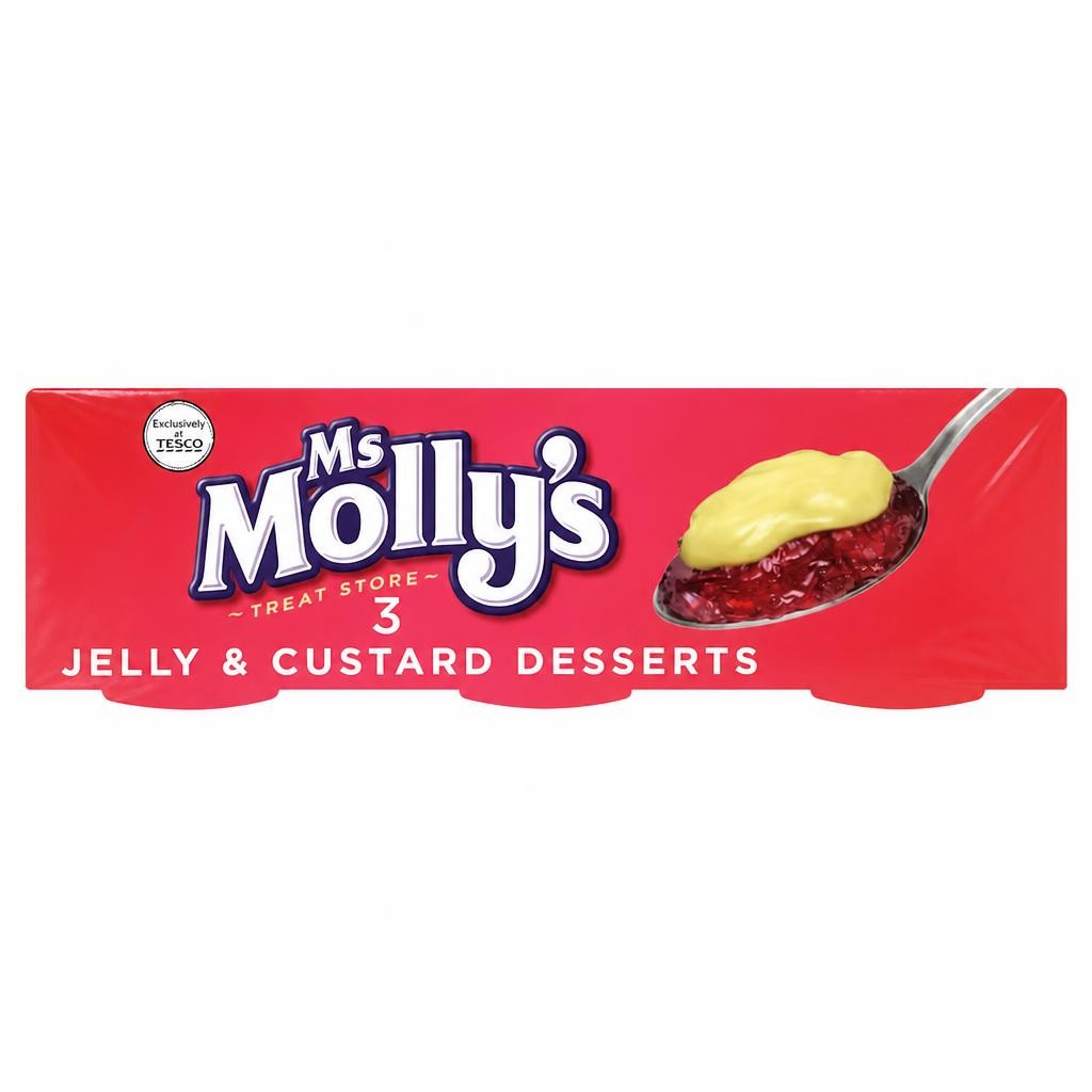 Ms Molly's Jelly & Custard Dessert 3 Pack 375G