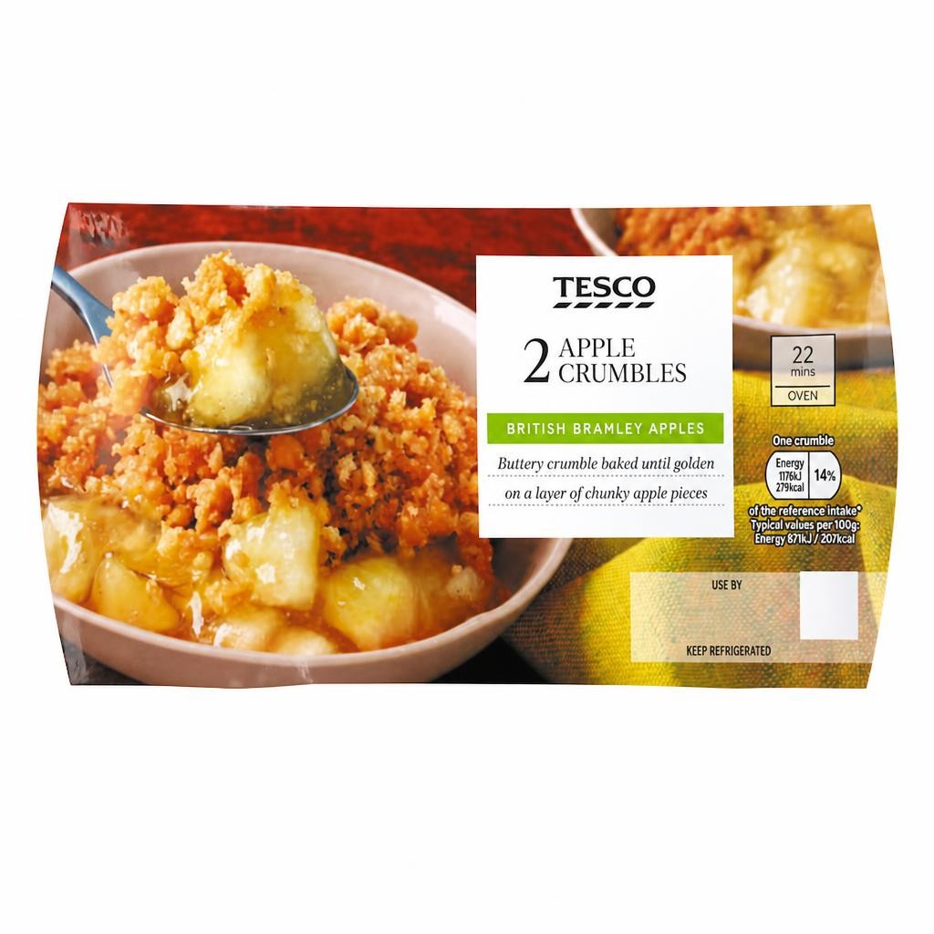 Tesco Apple Crumble Dessert 2 Pack 270g