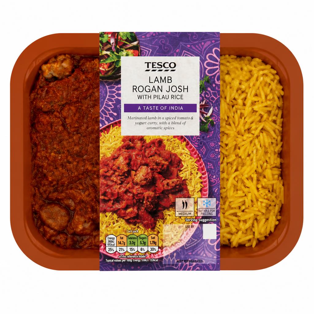Tesco Lamb Rogan Josh With Pilau Rice 400G