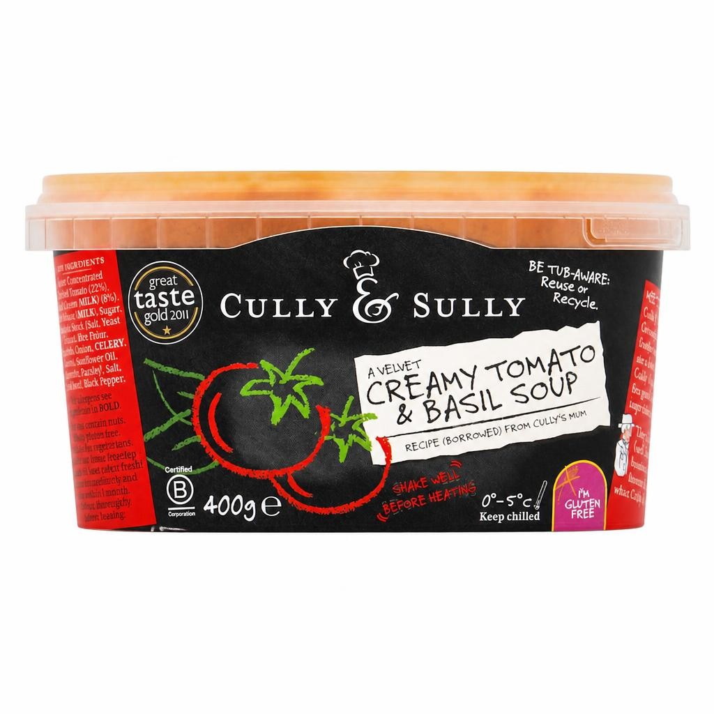 Cully And Sully Tomato & Basil Soup 400 G