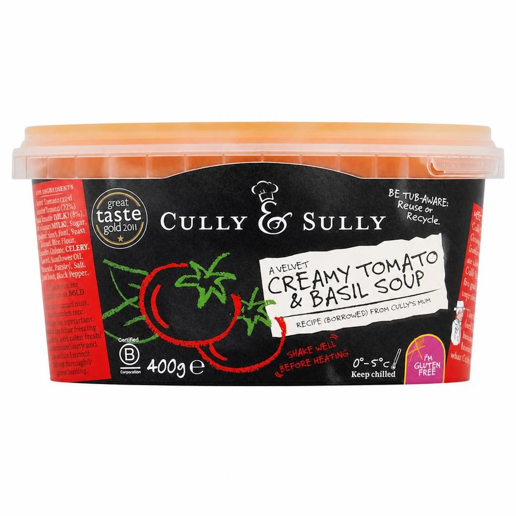 Cully And Sully Tomato & Basil Soup 400 G
