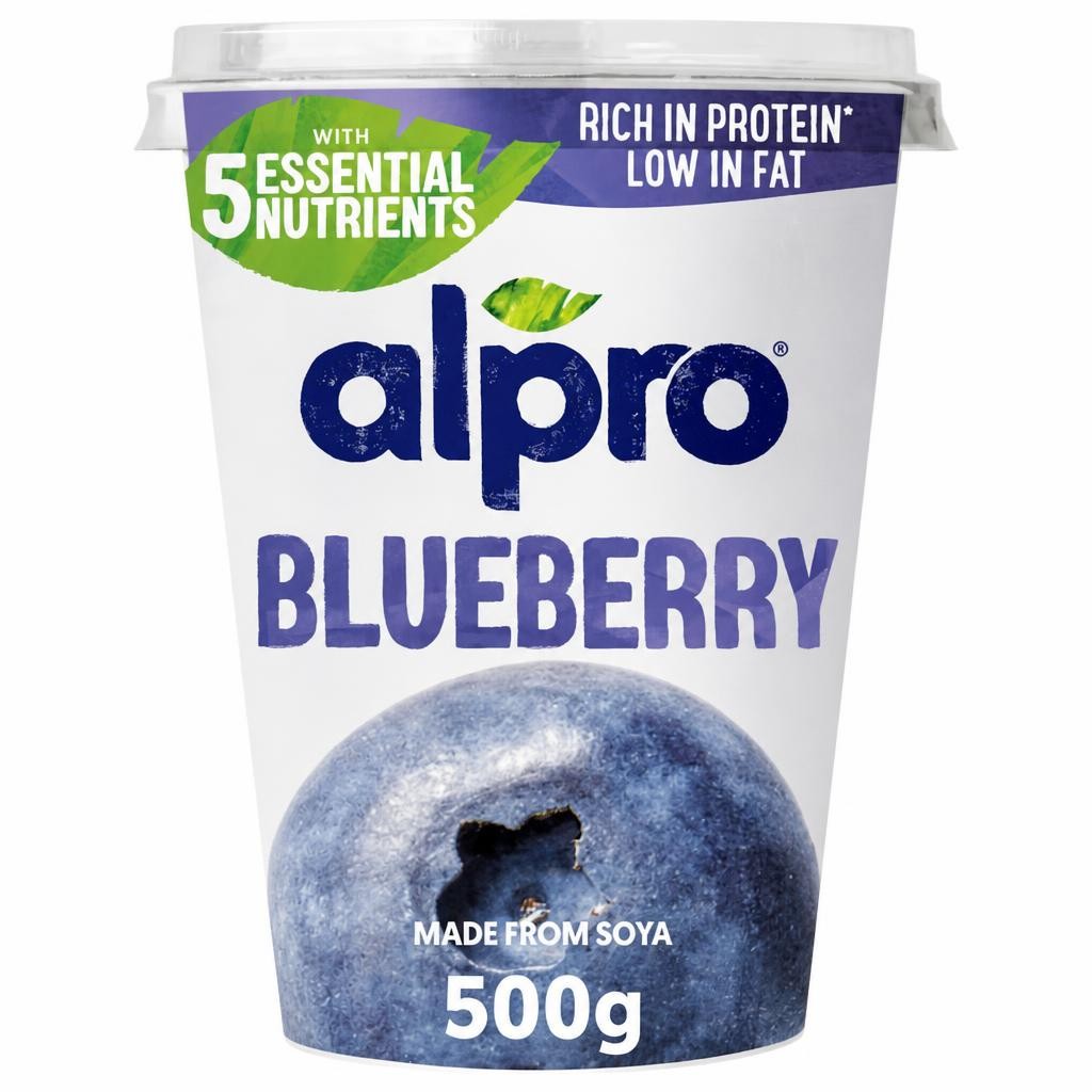 Alpro Blueberry Dairy Free Soya Yoghurt Alternative 500g