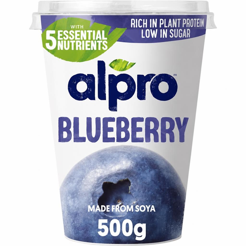 Alpro Blueberry Dairy Free Soya Yoghurt Alternative 500g