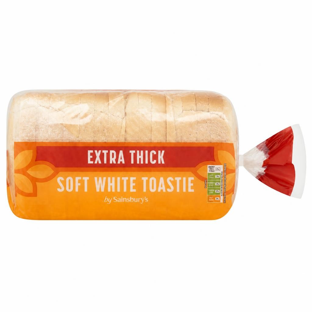 Sainsbury's Toastie Thick Sliced White Bread 800g