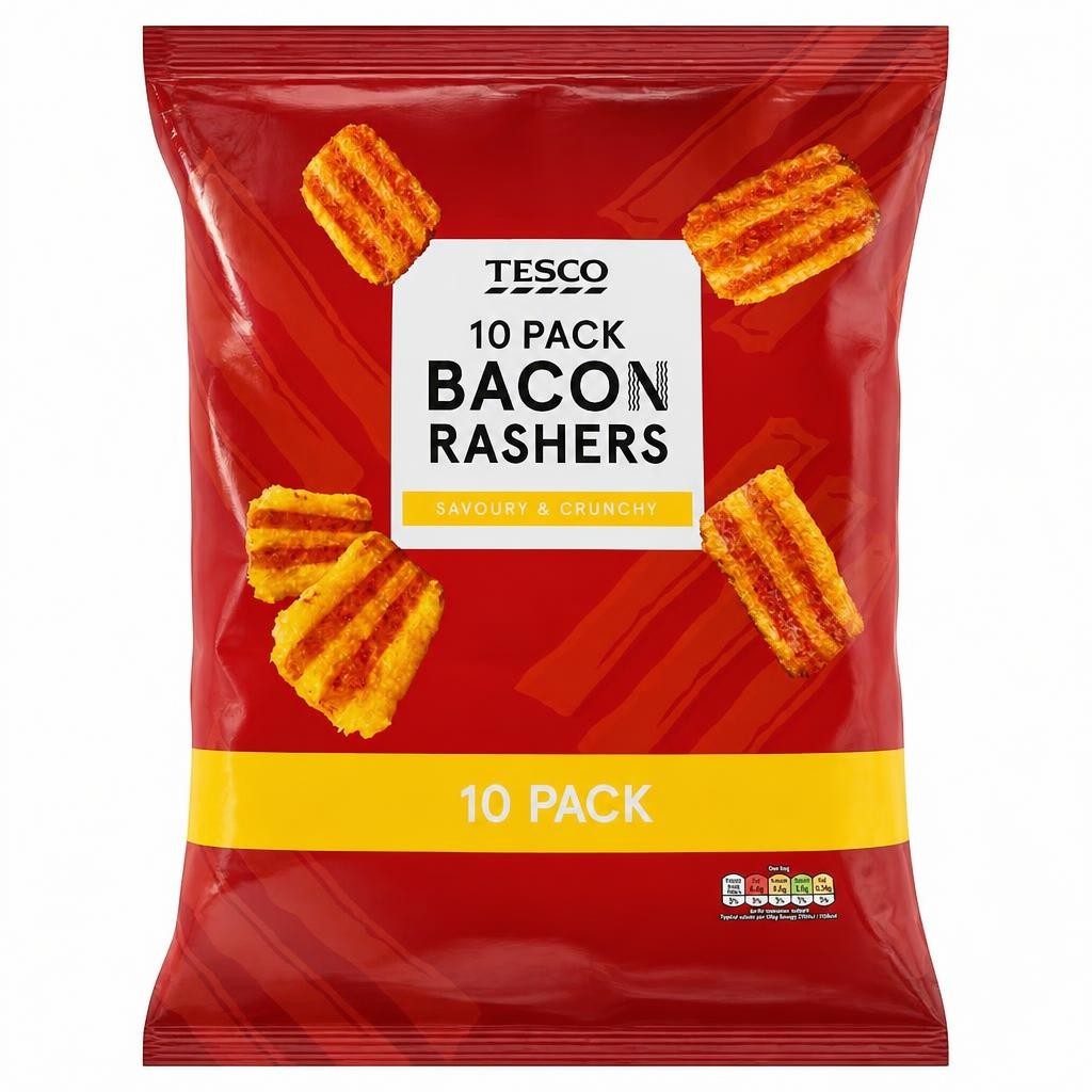 Tesco Bacon Rashers 10 Pack 190G